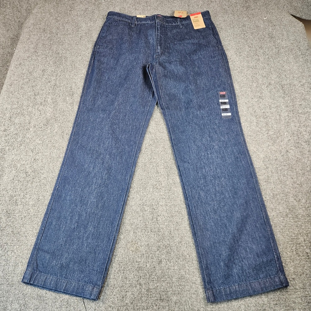 Levis XX Chino Relaxed Straight Lightweight Denim Pants Blue 36x34 001K50010